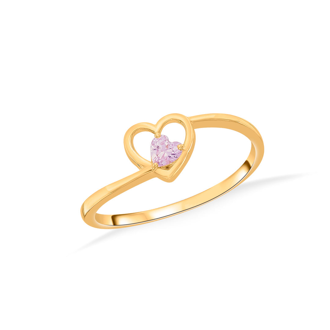 daisy blush fashion gold ring