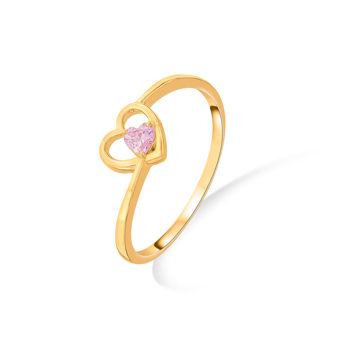daisy blush fashion gold ring