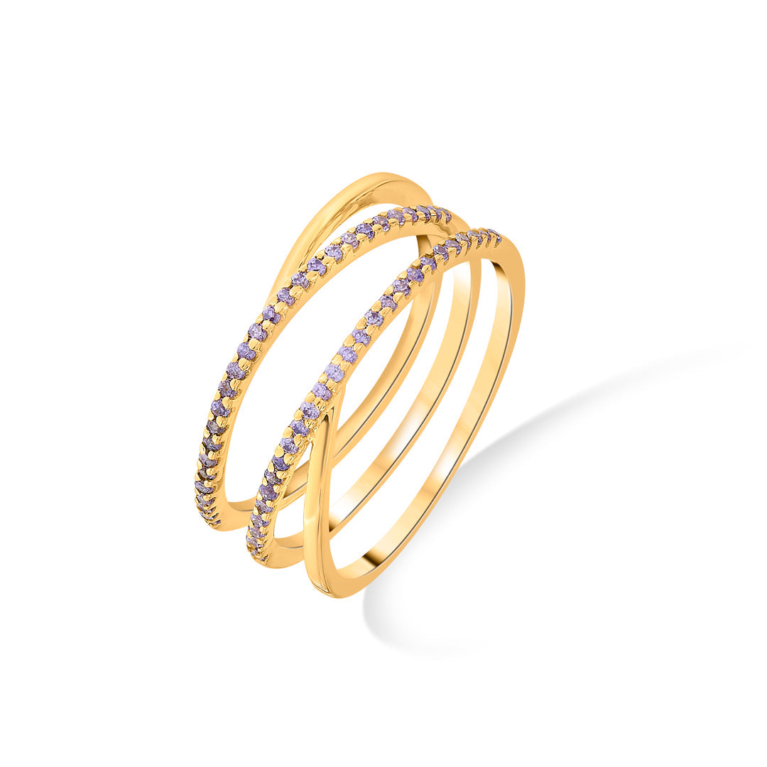 velour symphony cocktail gold rings