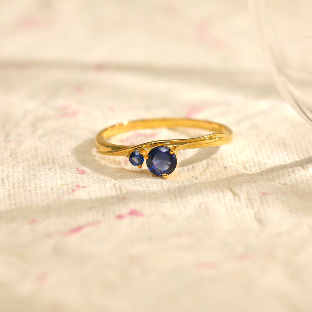 bold beam gold ring for her