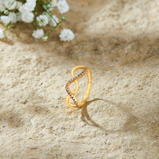 Endless Glow Cocktail Gold Ring