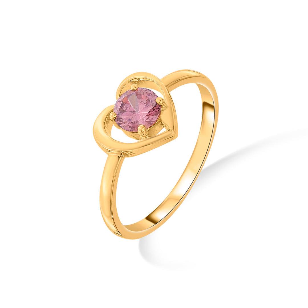 rosaline heart fashion gold rings