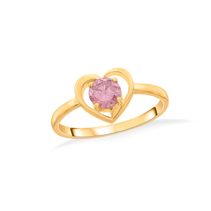 Rosaline Heart Fashion Gold Ring