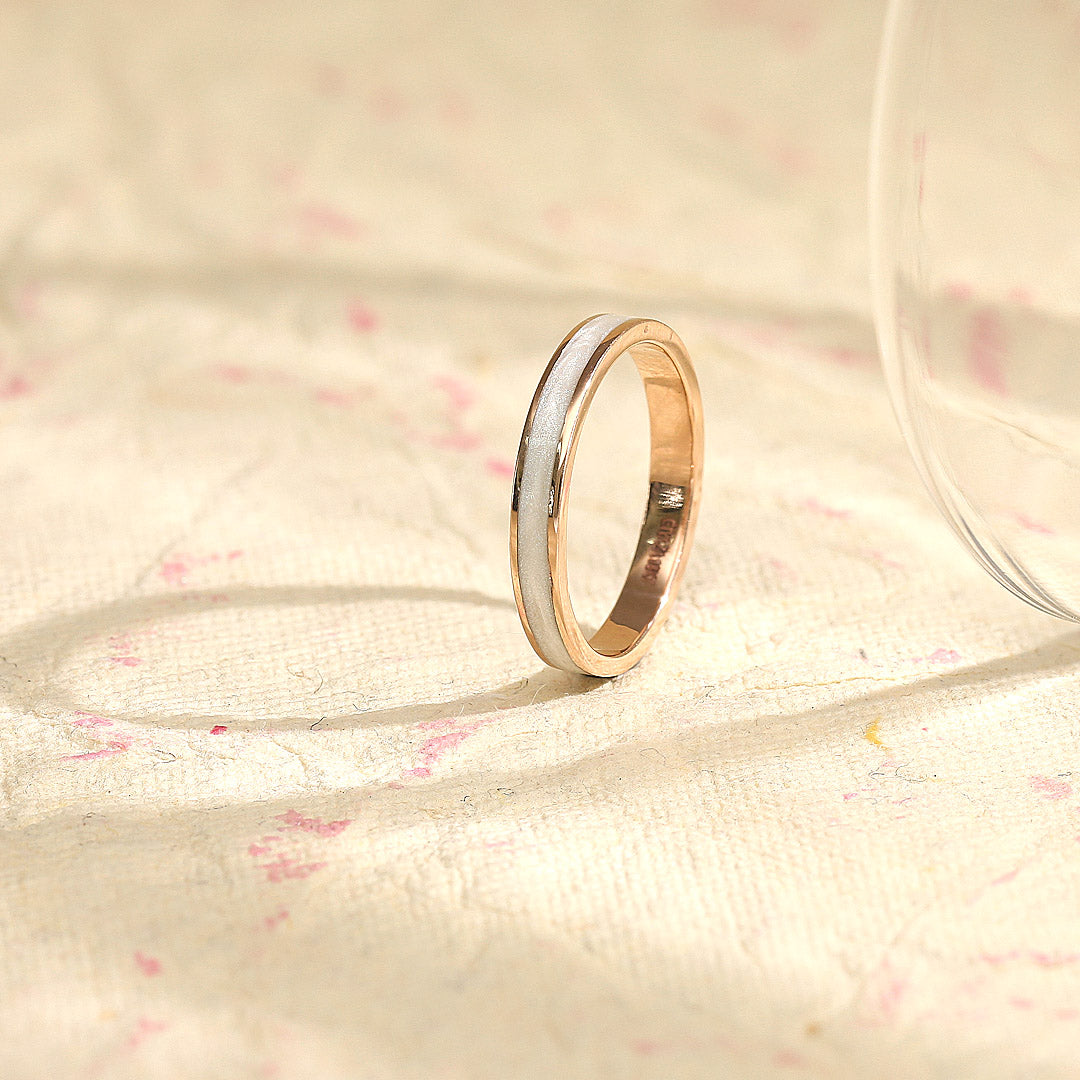 Minimal Mark Gold Ring for Her