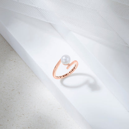 Blush Ocean Pearl Gold Ring