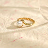 Pearl Prism Gold Ring for Her