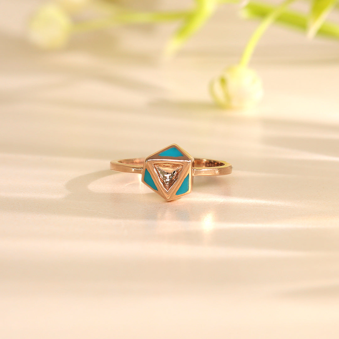 shine trace gold ring for her