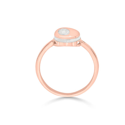 Circle of Grace Pearl Gold Rings