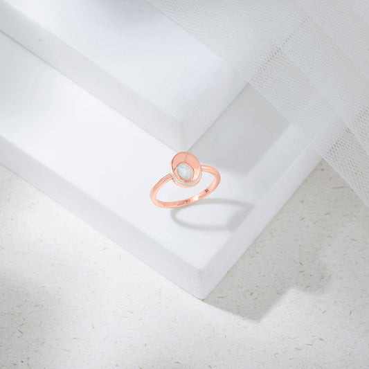 Circle of Grace Pearl Gold Rings