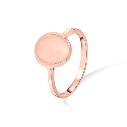 Eclipse Disc Fashion Gold Rings