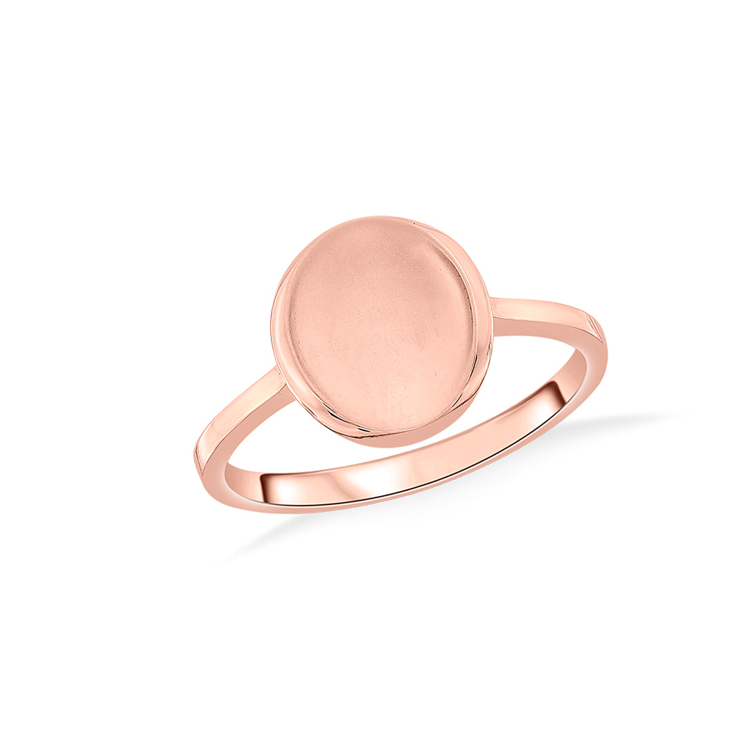 eclipse disc fashion gold ring