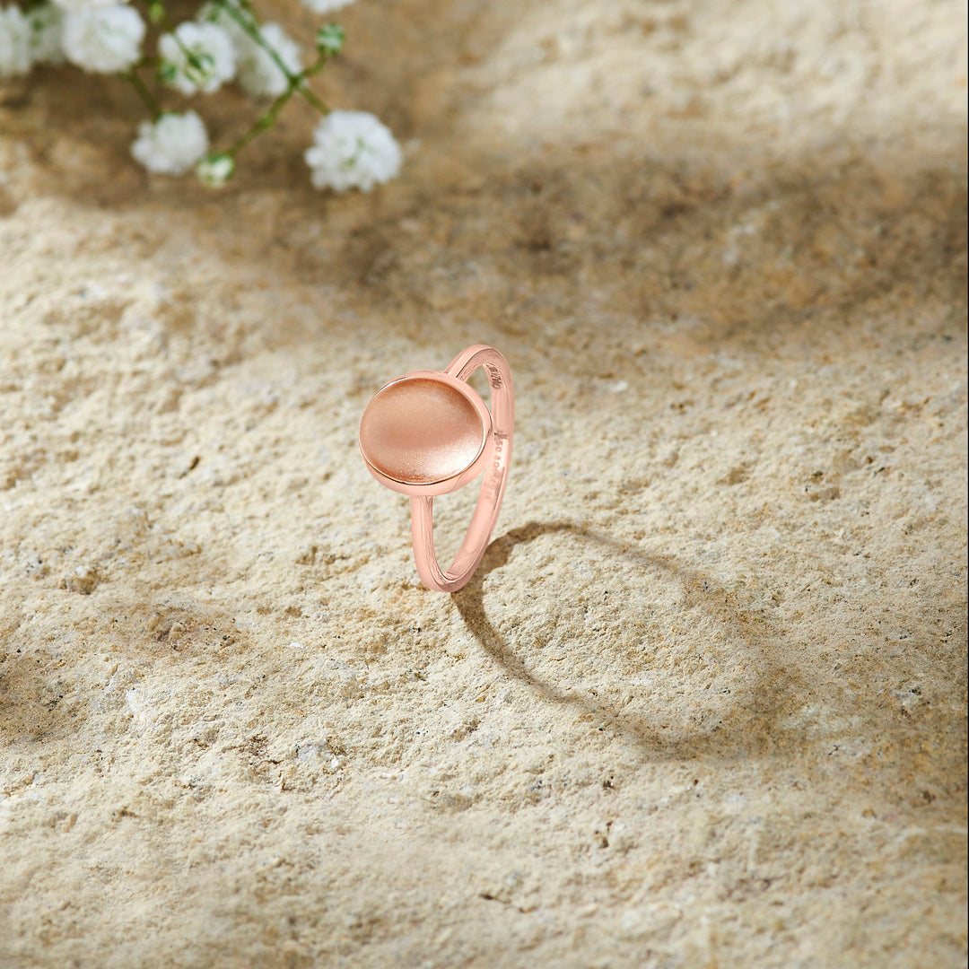 Eclipse Disc Fashion Gold Ring