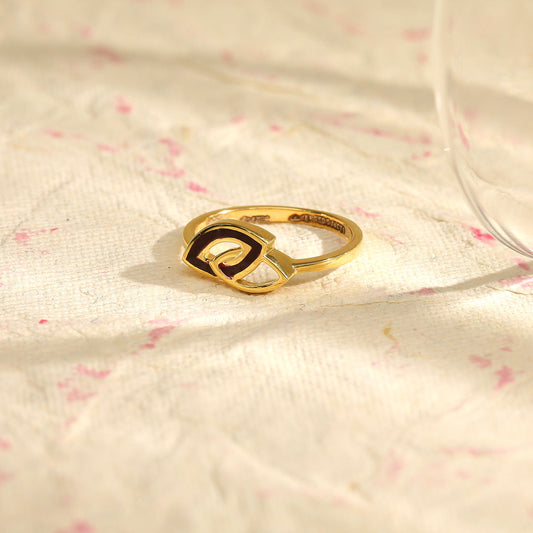 Nature Knot Gold Ring for Her