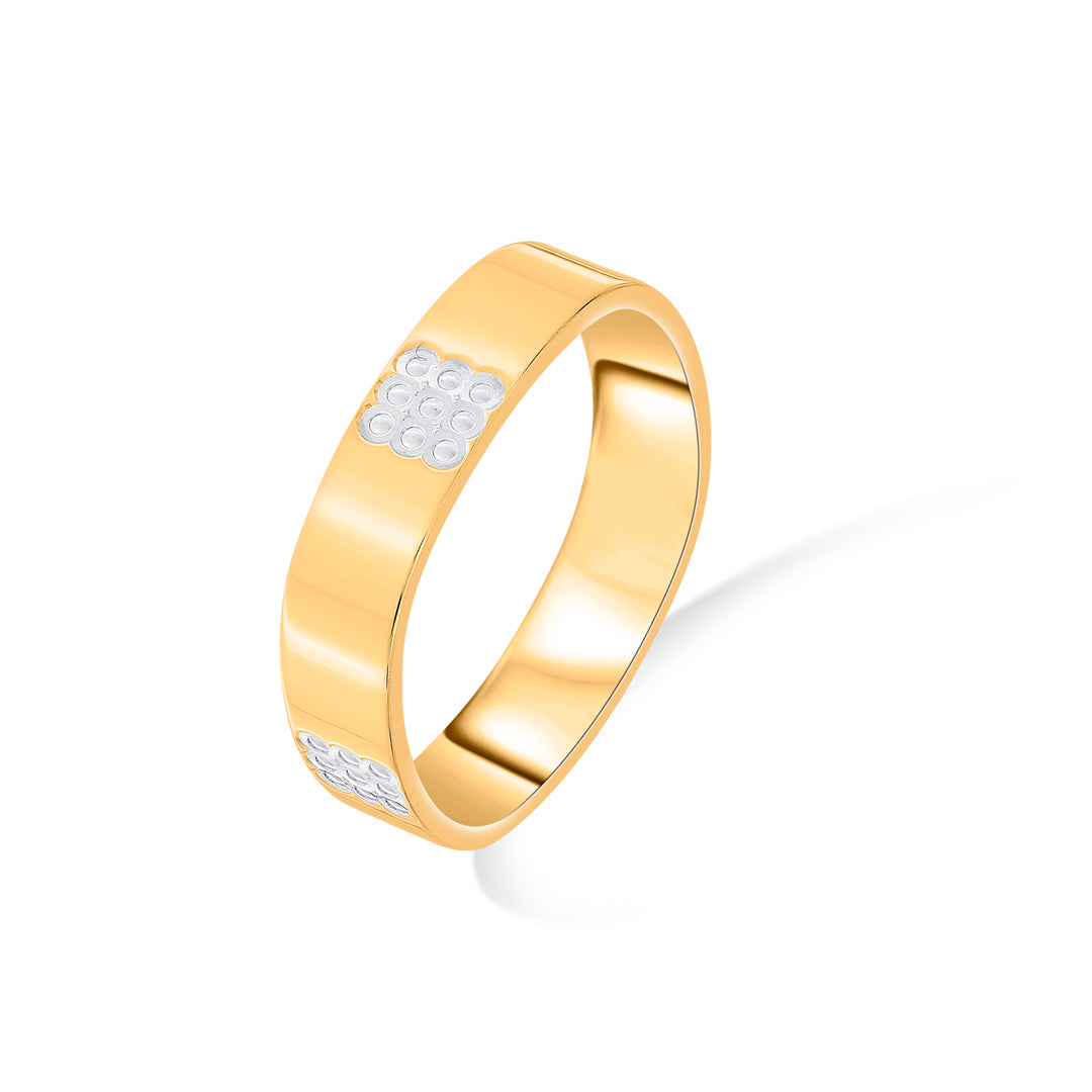 square lux bands gold rings