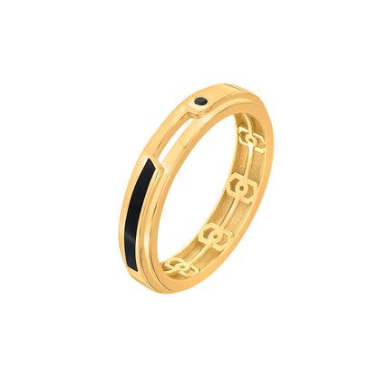 Shadow Horizon Fashion Gold Ring
