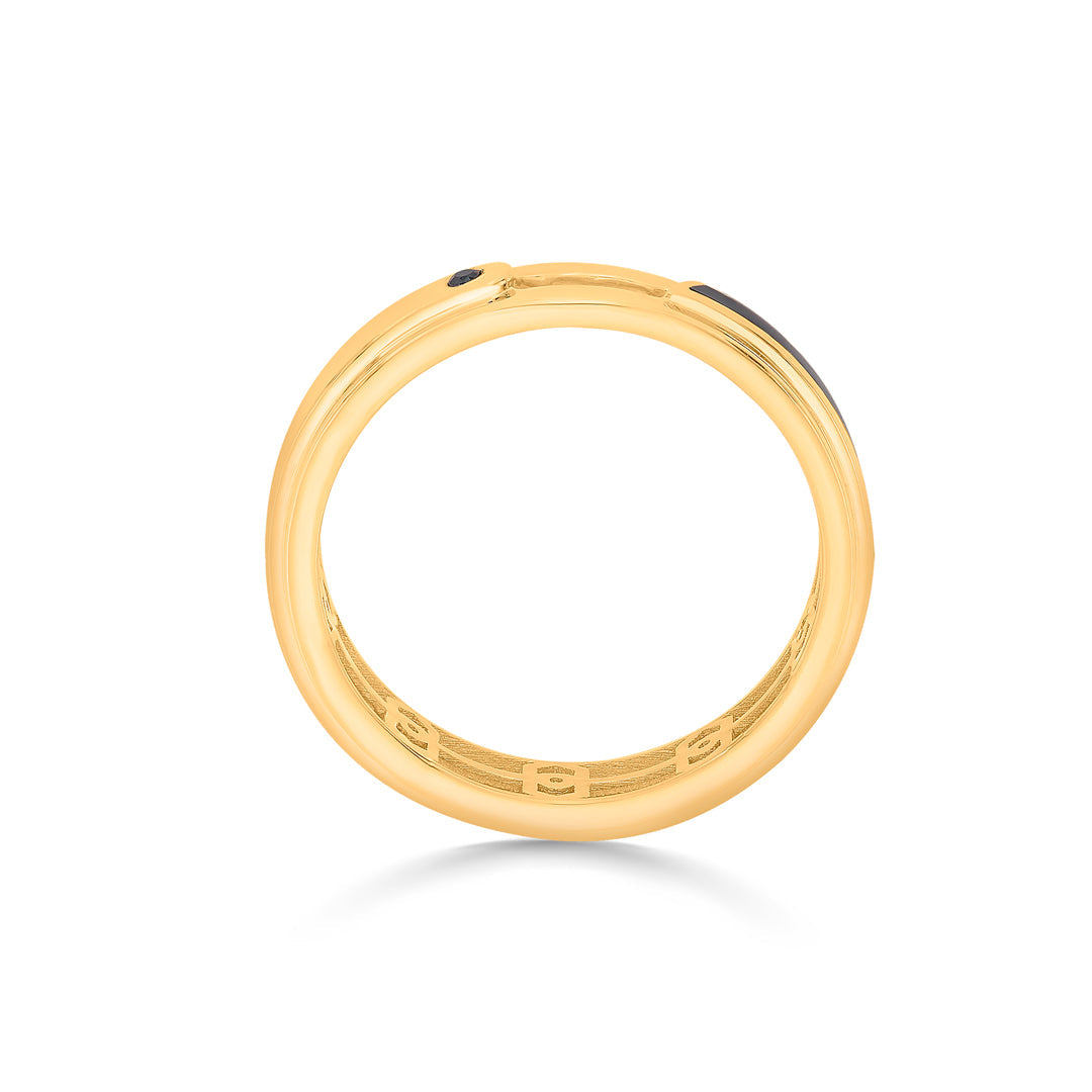 shadow horizon fashion gold rings