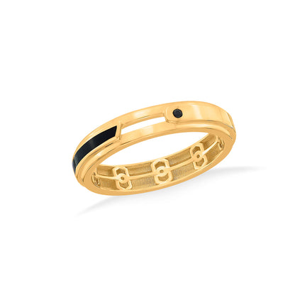 Shadow Horizon Fashion Gold Ring