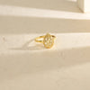 Lattice Dew Cocktail Gold Ring