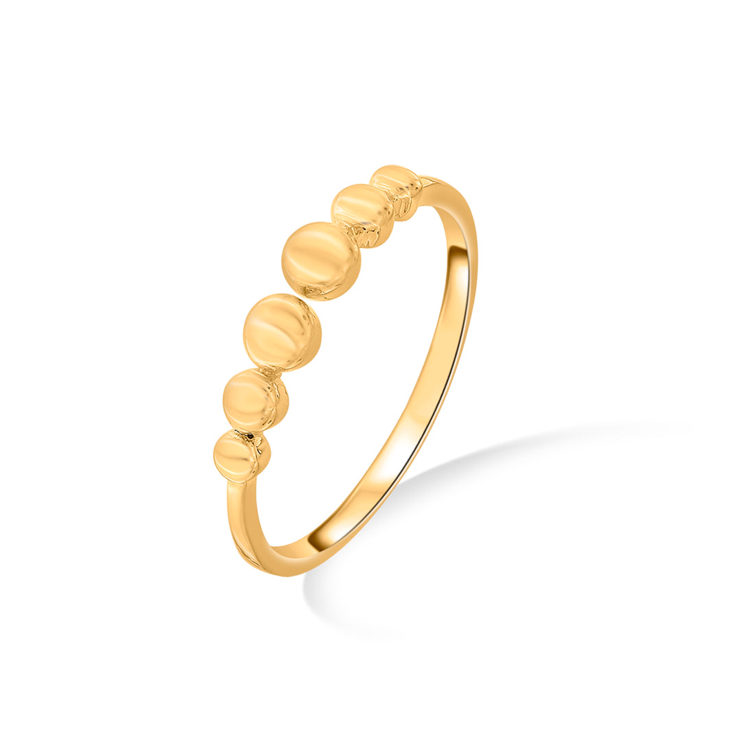 pebble glow fashion gold rings