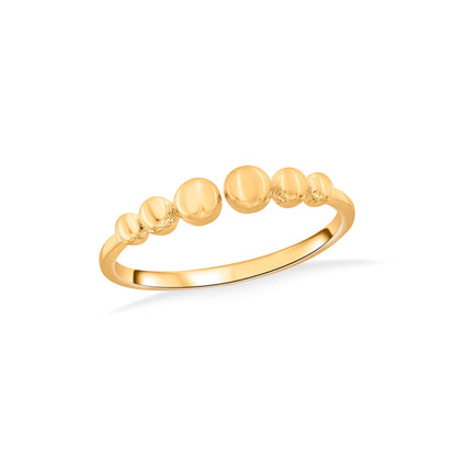 Pebble Glow Fashion Gold Ring