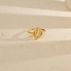 Intertwine Breeze Casual Gold Ring