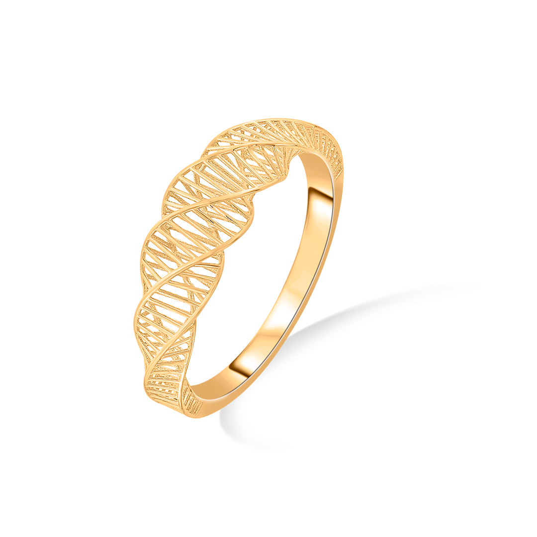twist of elegance fashion gold ring