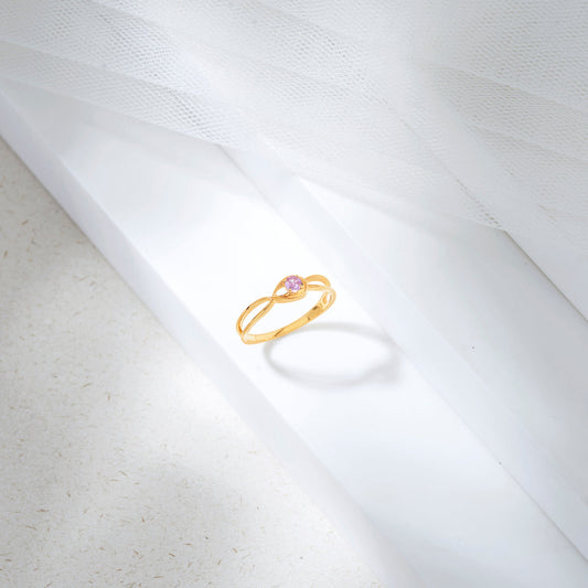 Twist of Elegance Fashion Gold Ring