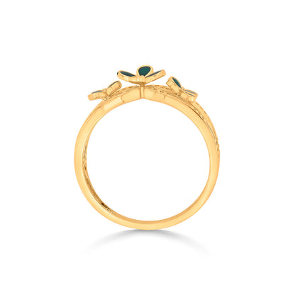 Botanic Bliss Fashion Gold Rings