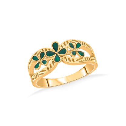 Botanic Bliss Fashion Gold Ring