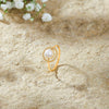 Moon Aura Pearl Gold Rings