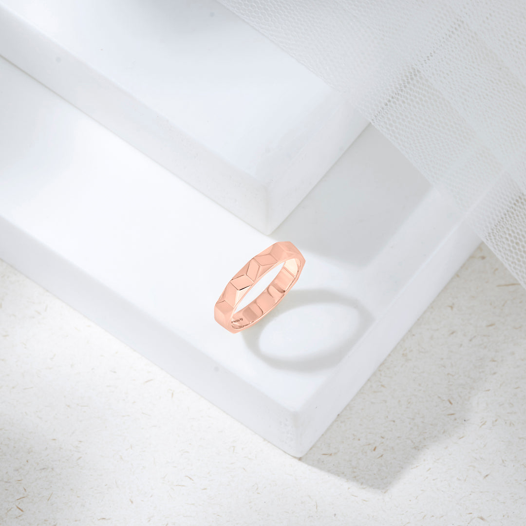 rustic charm fashion gold ring