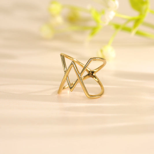 Bold Wrap Gold Ring for Her