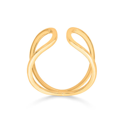 Freeform Glow Cocktail Gold Ring