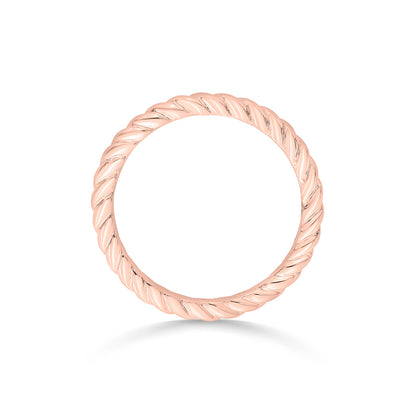 Elegant Twist Casual Gold Ring