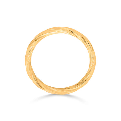 Molten Edge Casual Gold Ring
