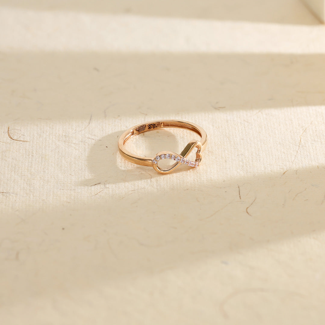 oro infinity eternity gold ring