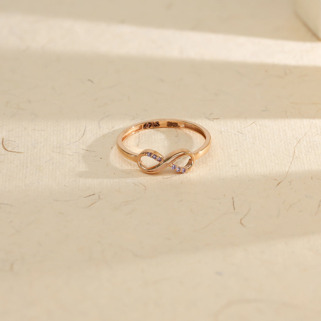 orovia knot eternity gold ring