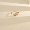 Linked Charm Casual Gold Ring