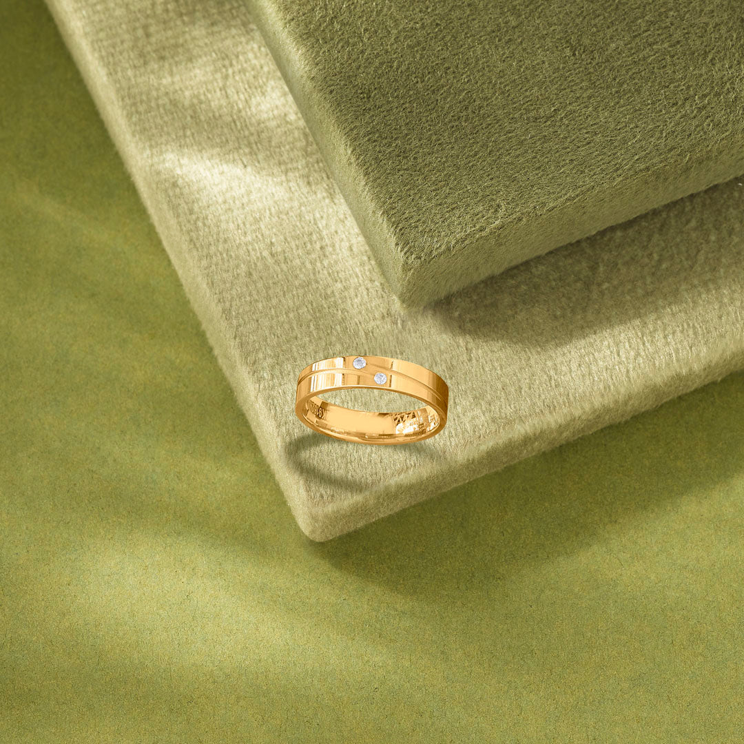 Spark Story Women's Gold Ring