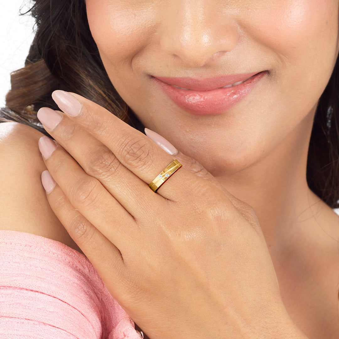 Spark Story Women's Gold Ring