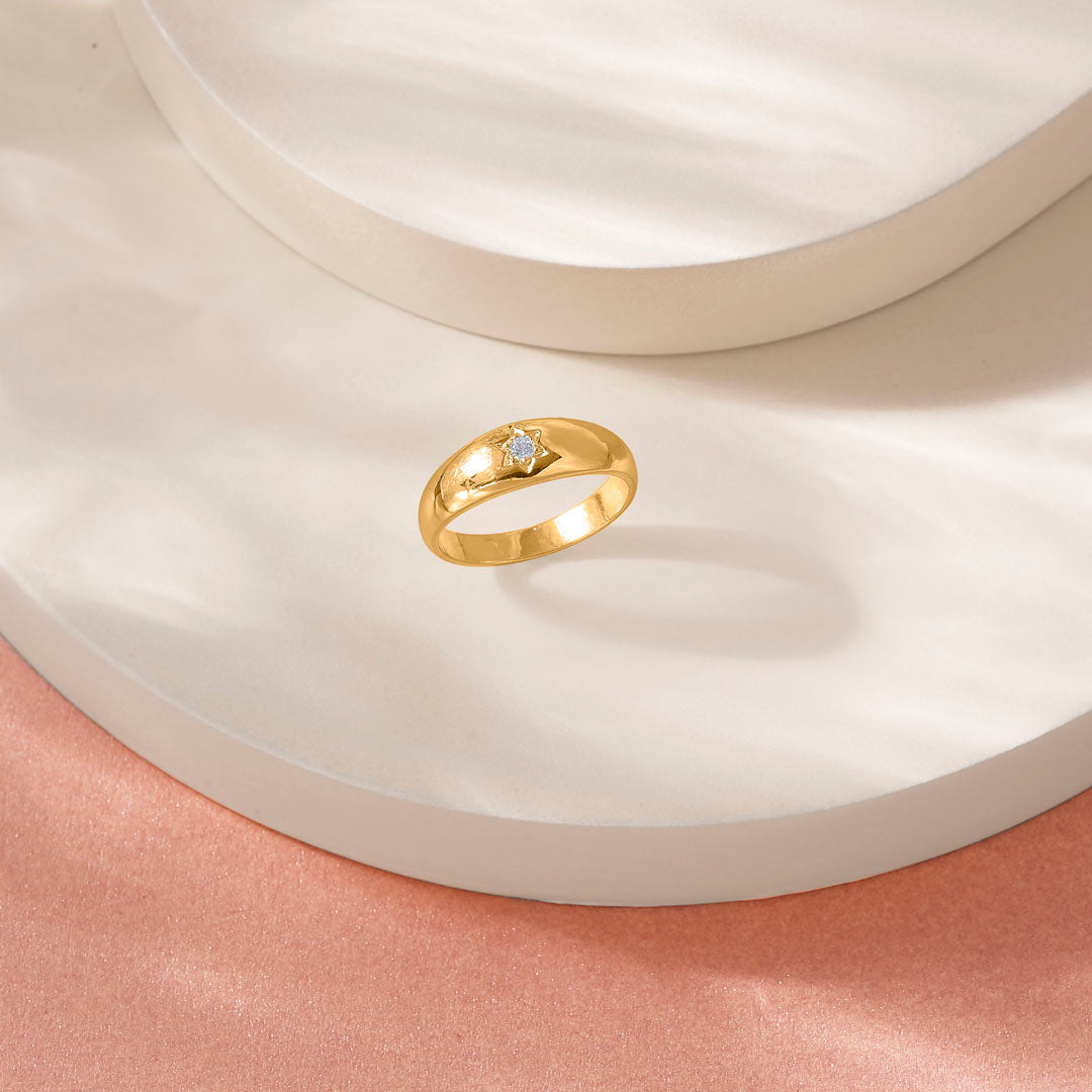 Velvet & Star Women's Gold Ring