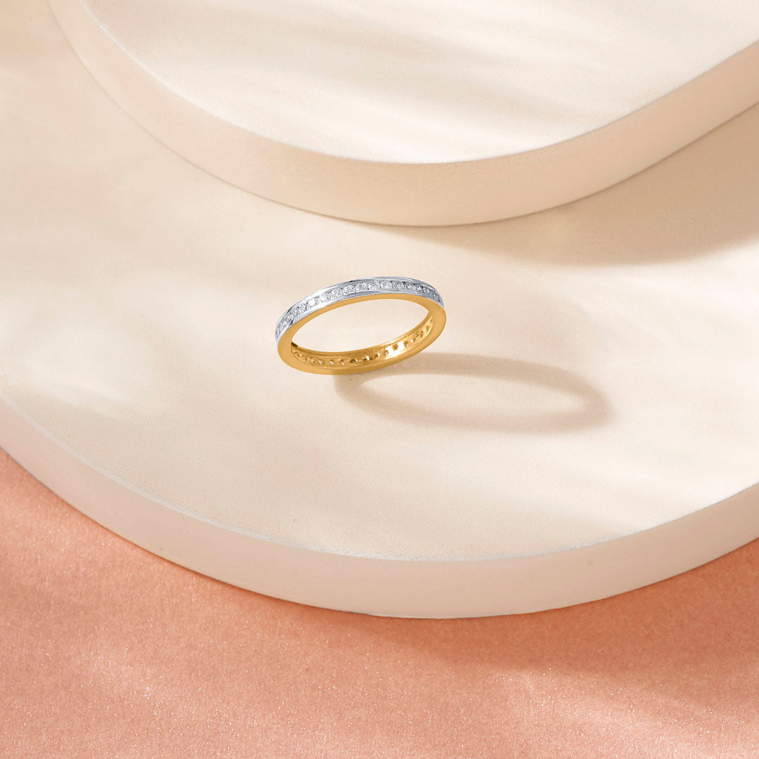 Studded Axis Women's Gold Ring