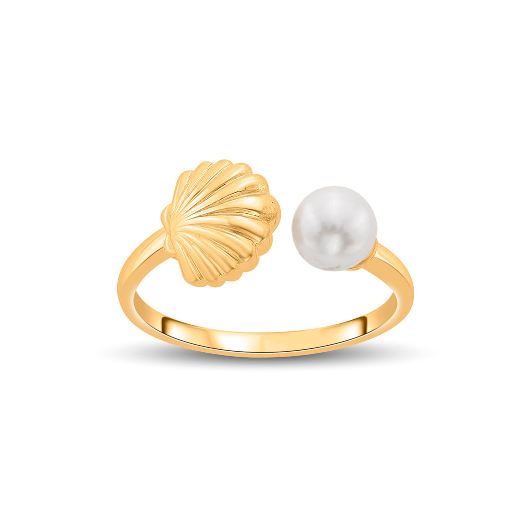 Pearl & Shell Cascade Ocean Collection Pearl Ring