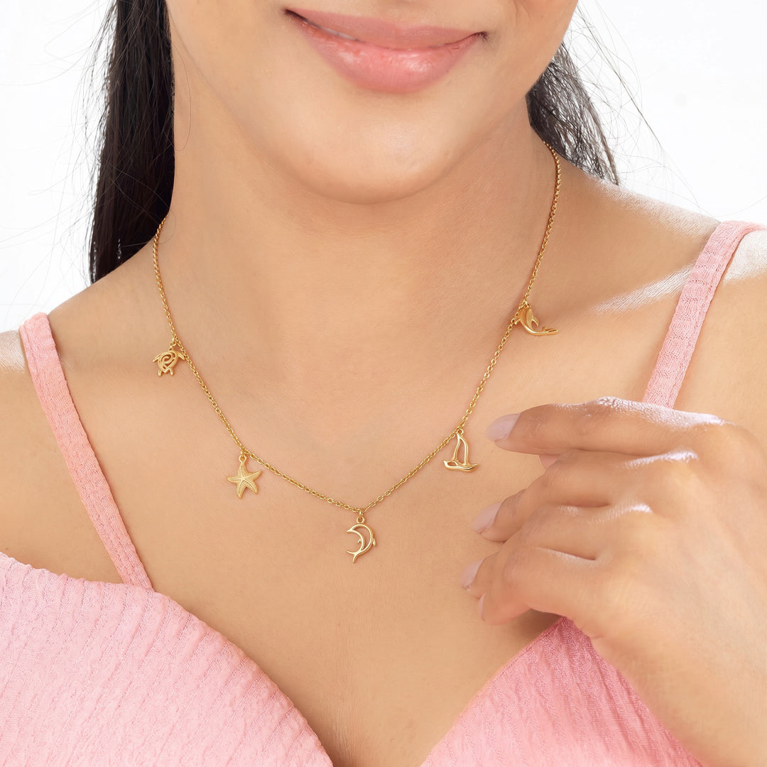 Tide of Grace Ocean Collection Modern Necklace