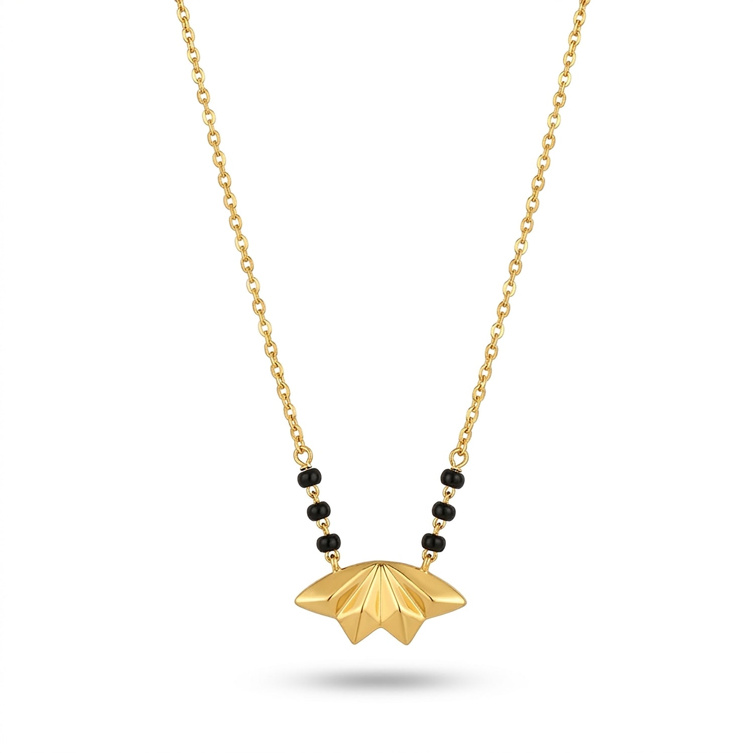 Edge Petal 9Kt Gold Mangalsutra