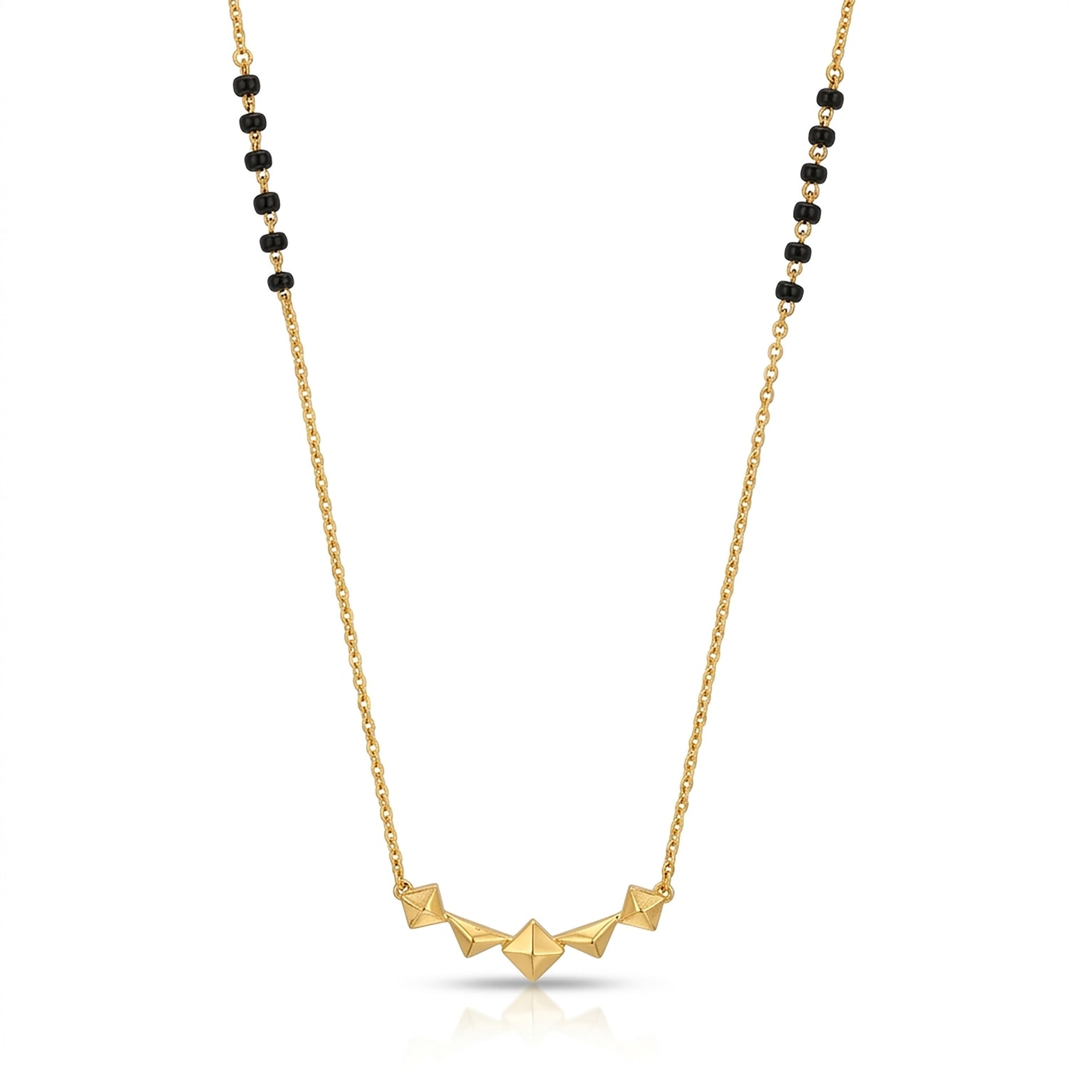 Geometric Balance 9Kt Gold Mangalsutra