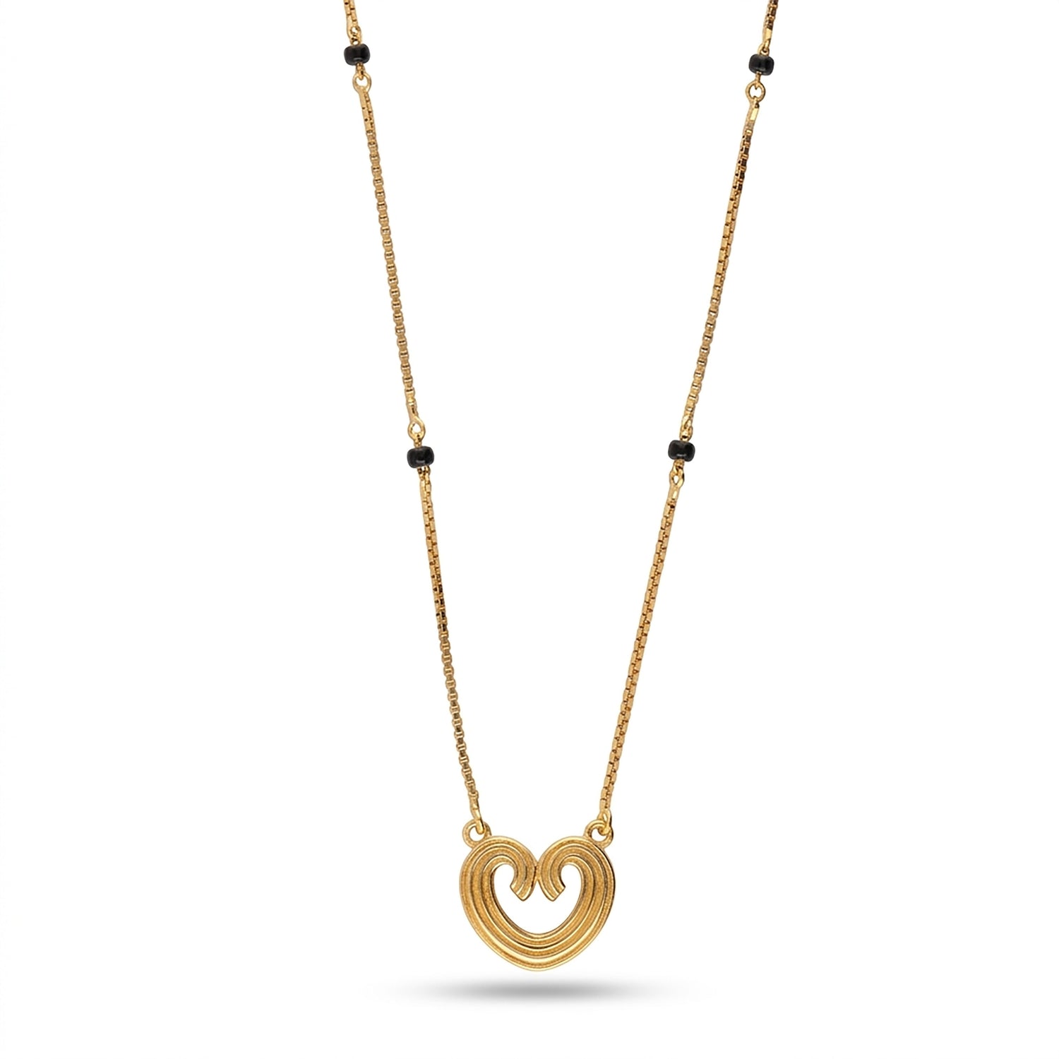 Heart Lines 9Kt Gold Mangalsutra