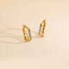 Spakling Bars Studs Gold Earring