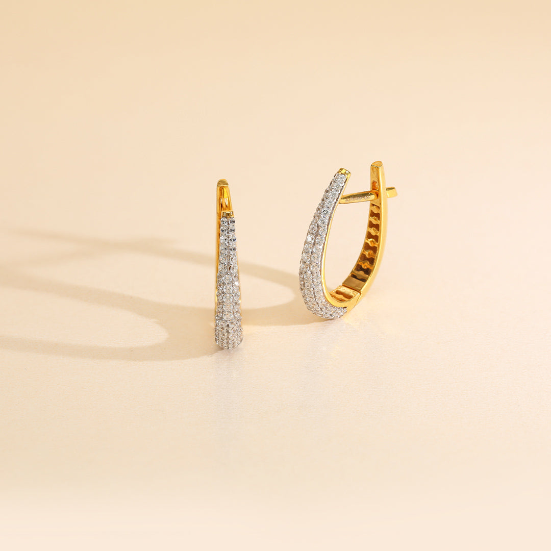 Radiya Loop Hoops & Huggies Gold Earring