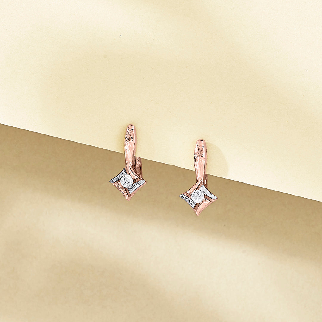 golden dusk gold hoops & huggies earring for woman